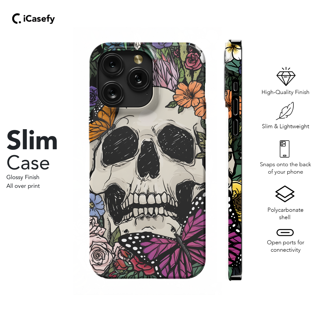 Vintage Butterfly Skeleton in Bloom Phone Case iPhone Samsung Cover Pixel 716 - Image 6