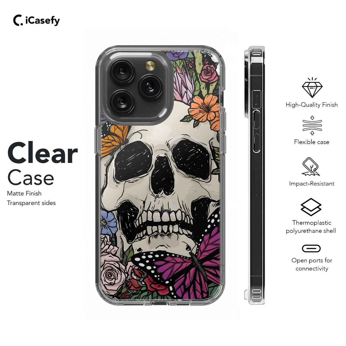 Vintage Butterfly Skeleton in Bloom Phone Case iPhone Samsung Cover Pixel 716 - Image 7