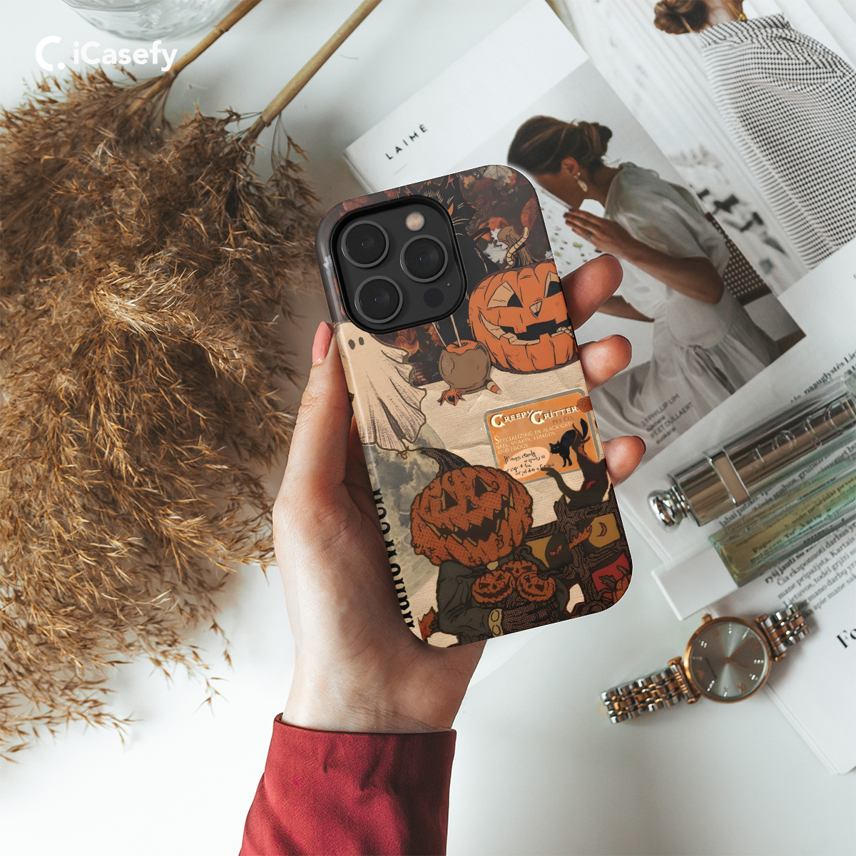 Vintage Collage Halloween Phone Case iPhone Samsung Pixel & More 255 - Image 2