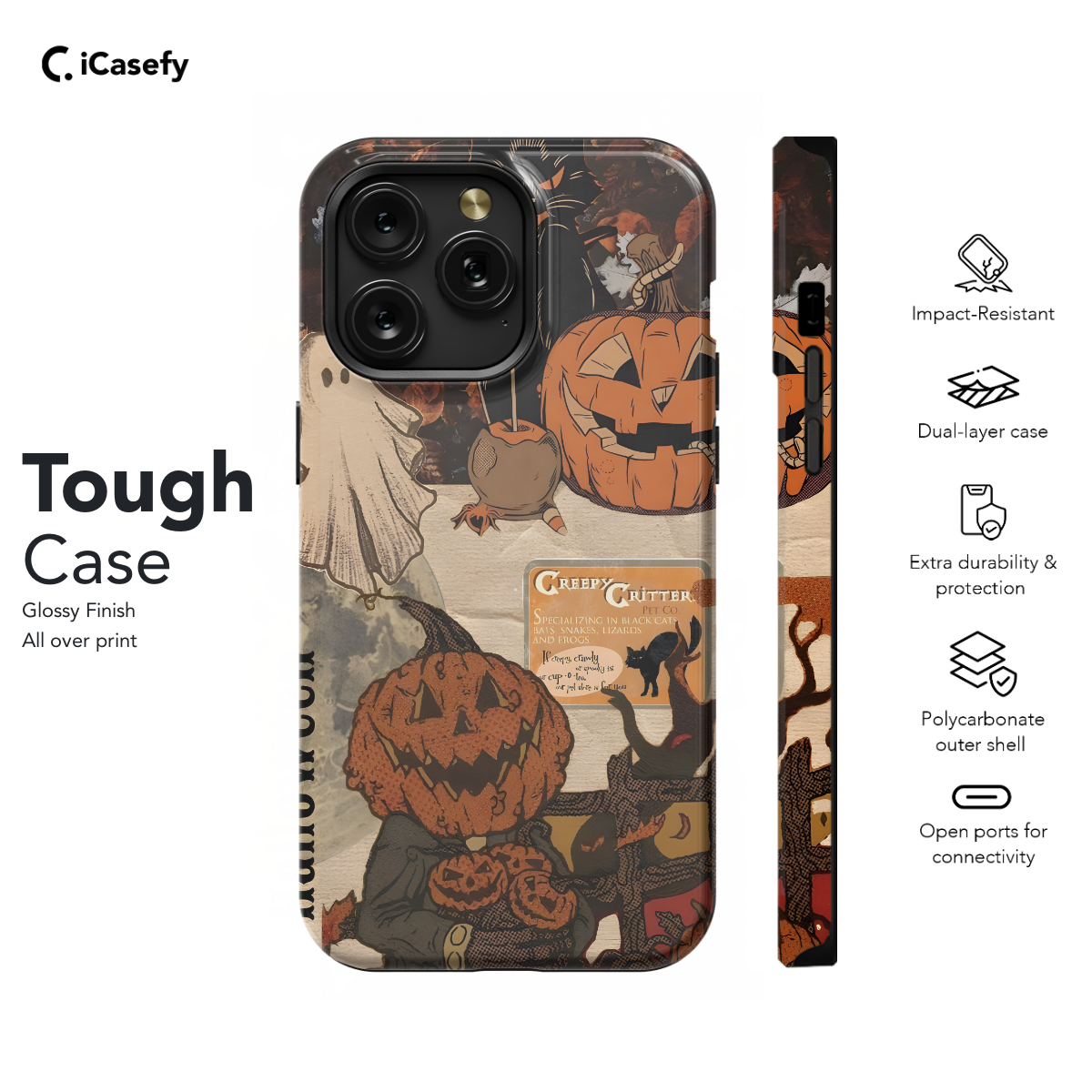 Vintage Collage Halloween Phone Case iPhone Samsung Pixel & More 255 - Image 5