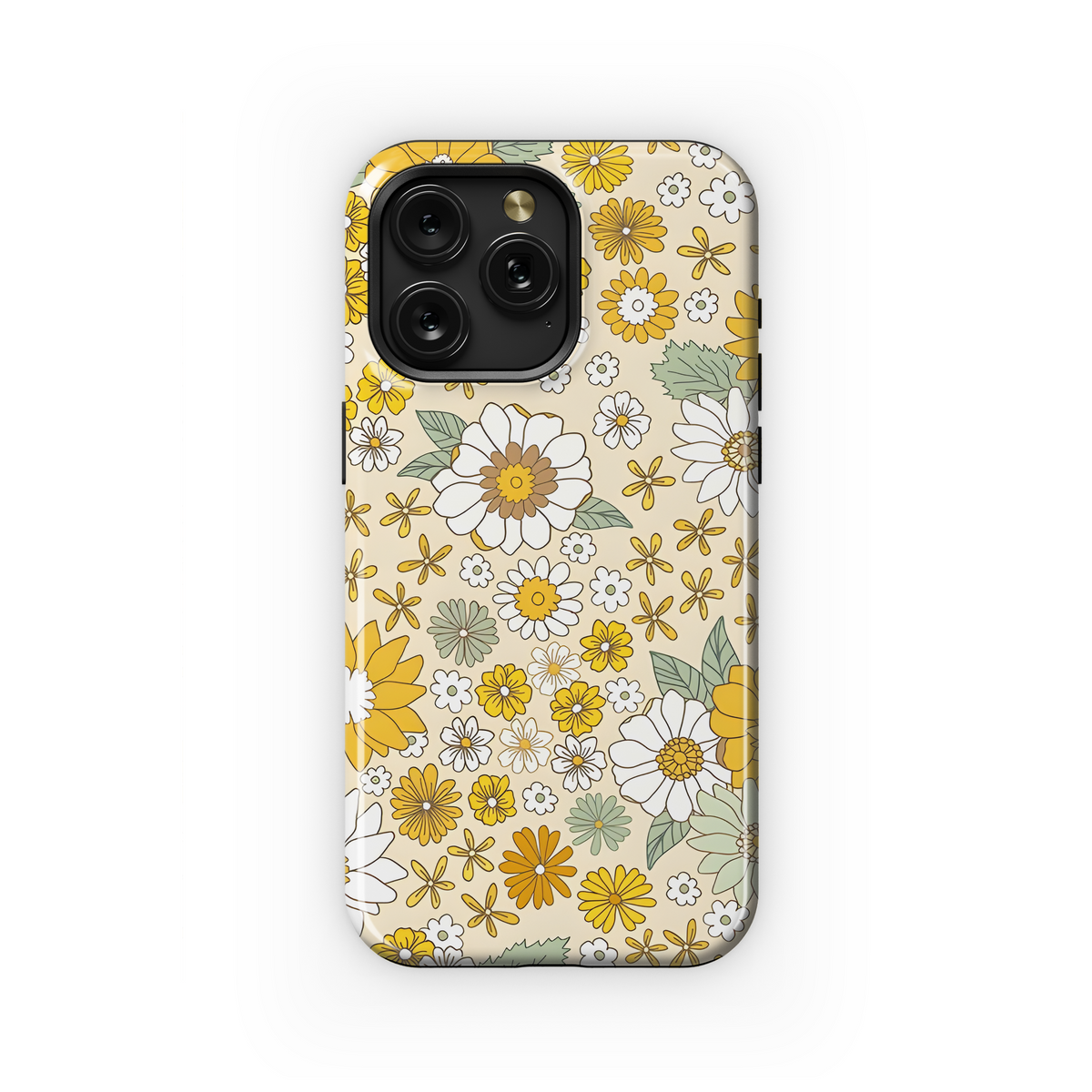 Vintage Floral Hippie Phone Case iPhone Samsung Cover Pixel 2853 - Image 1