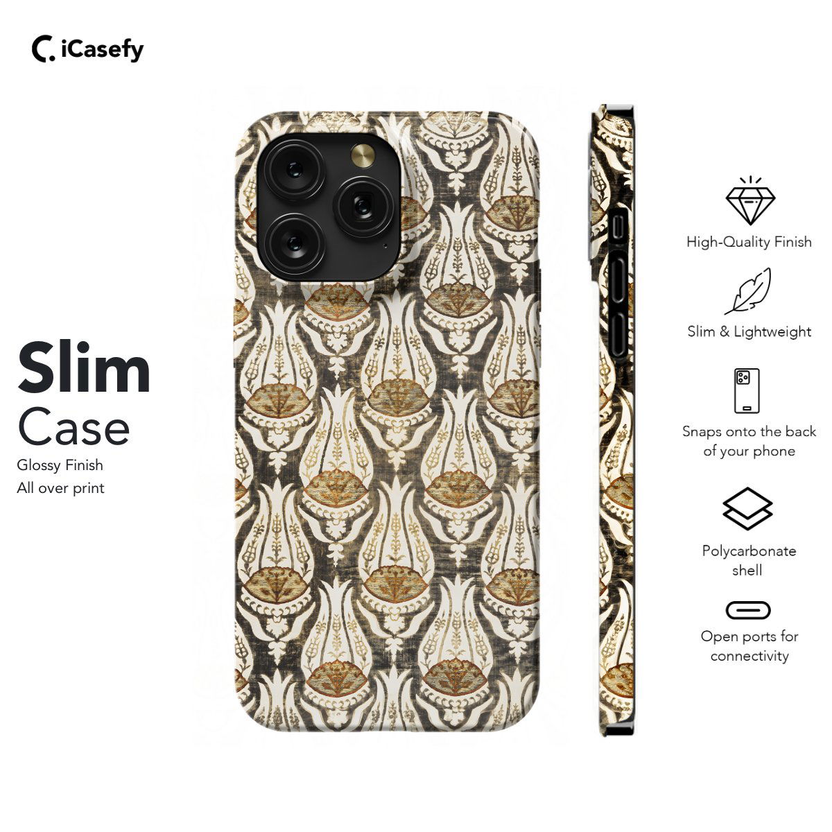 Vintage Floral Pattern William Phone Case iPhone Samsung Pixel & More - Image 6