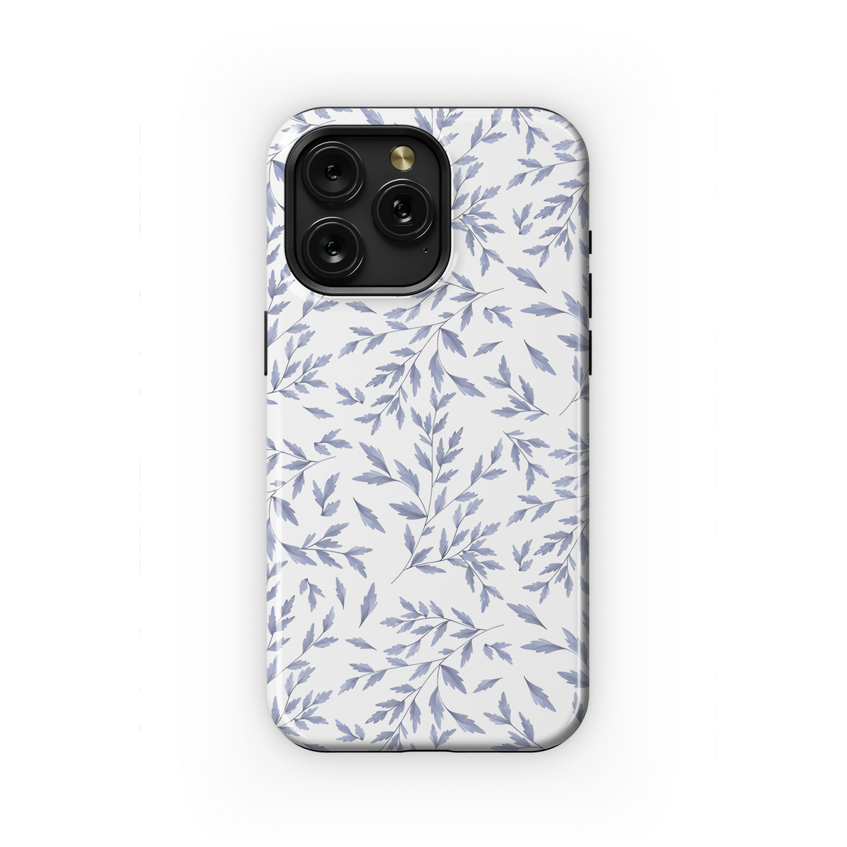 Vintage Floral Wildflower Blue Toile De Jouy Phone Case iPhone Samsung Cover Pixel 1830 - Image 1