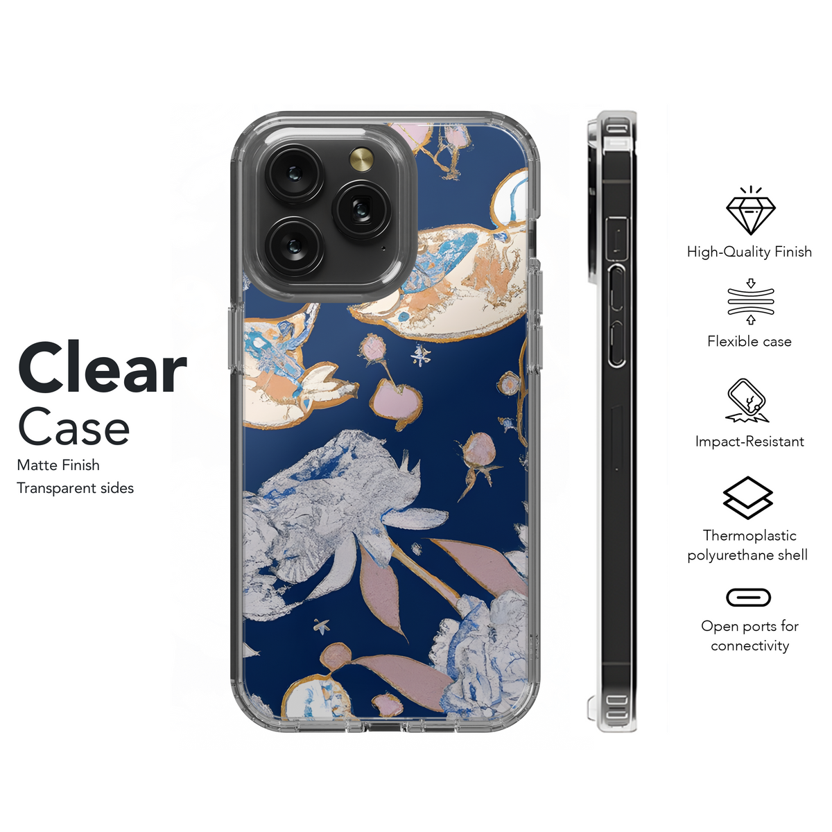 Vintage Floral with Peonies and Ducks Phone Case iPhone Samsung Cover Pixel 3649 - Image 8