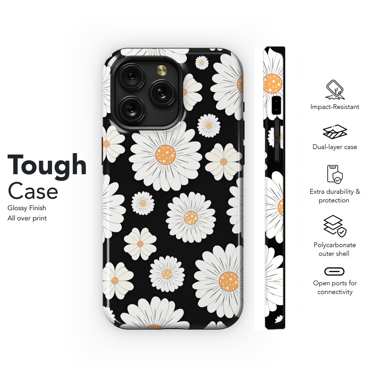 Vintage Flowers Seamless Batik Phone Case iPhone Samsung Cover Pixel 2374 - Image 6