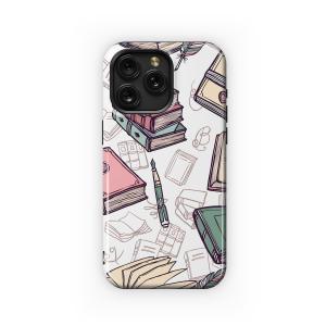 Vintage Literary Pattern Phone Case iPhone Samsung Cover Pixel 5413 - Image 1
