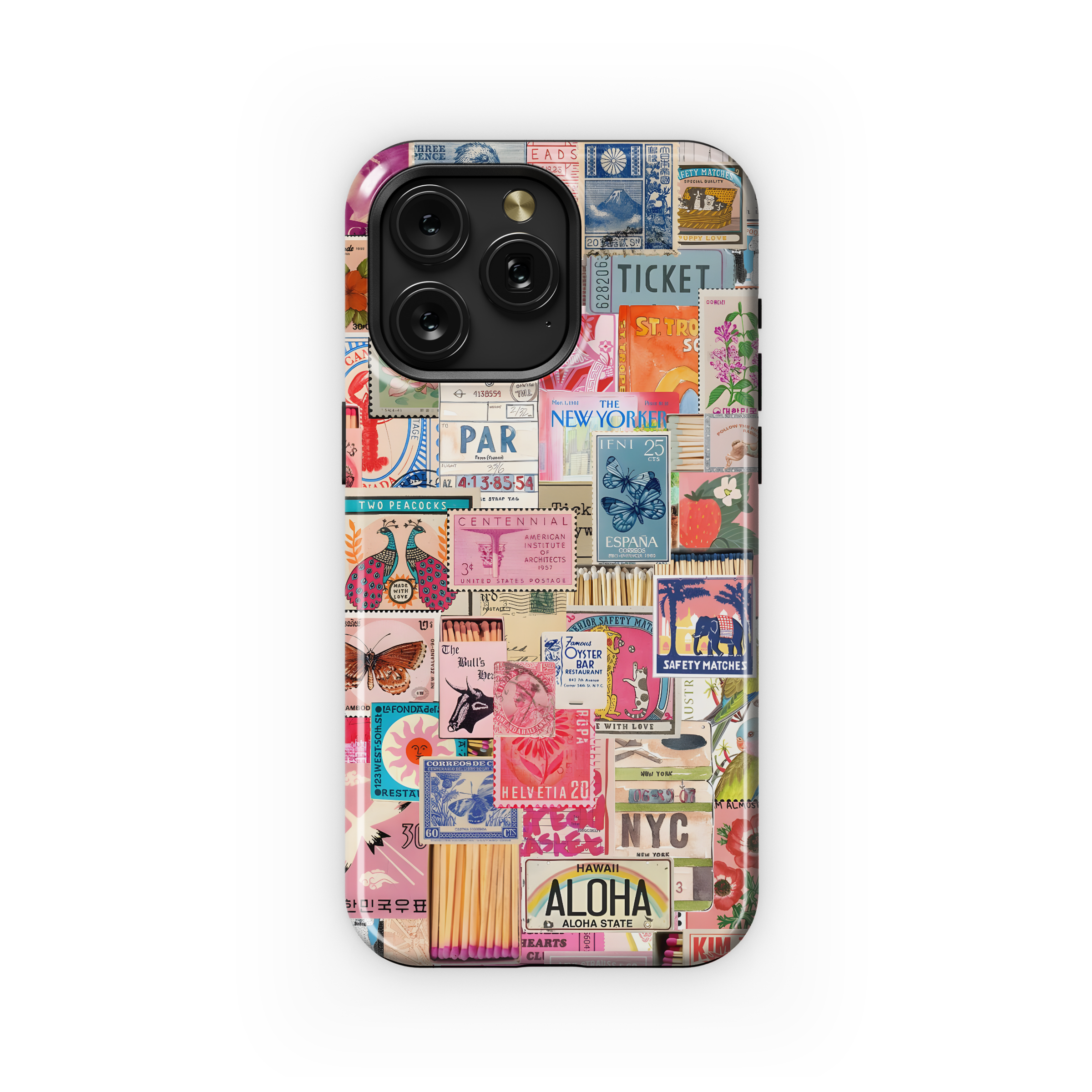 Vintage Postage Collage
 Phone Case iPhone Samsung Cover Pixel 4460 - Image 1