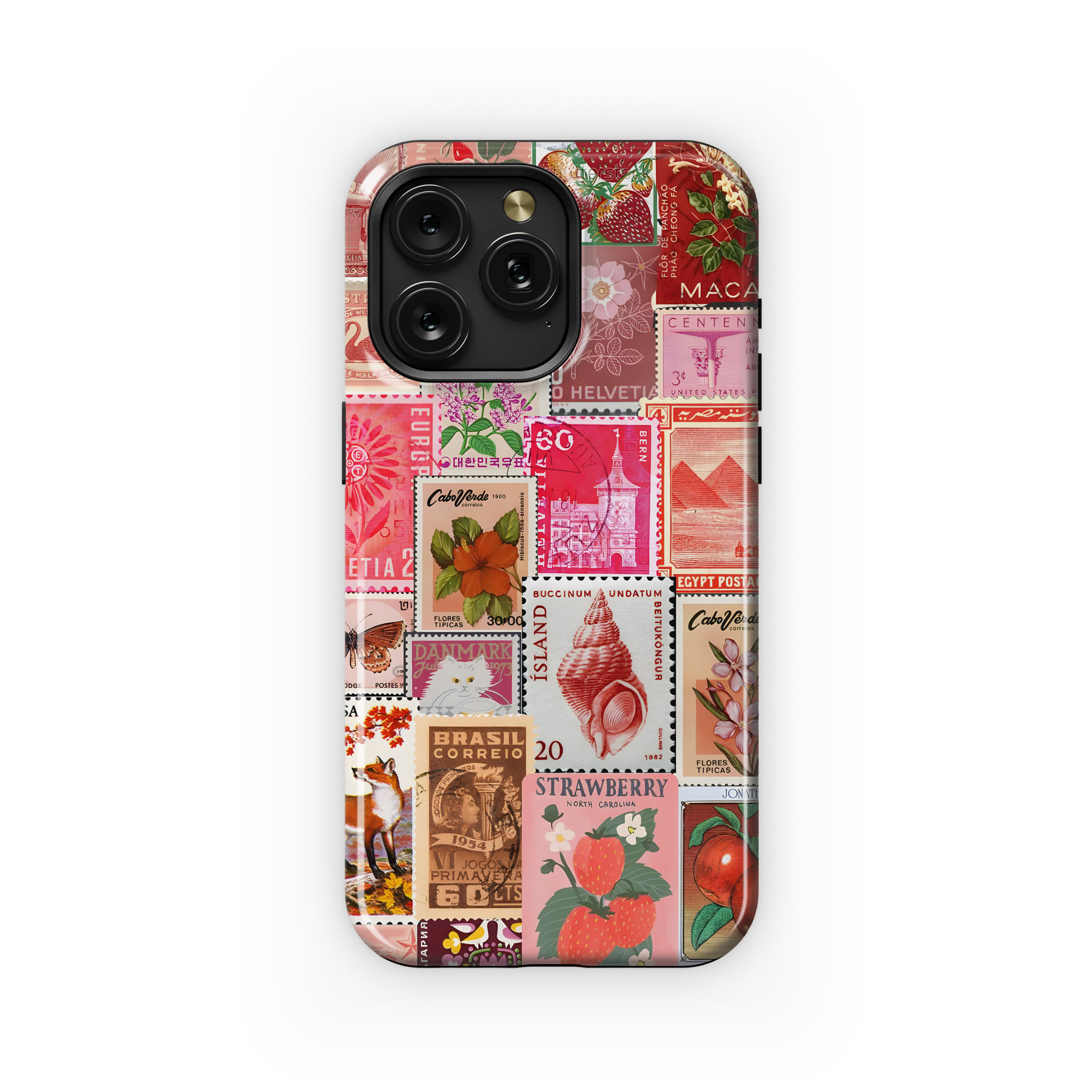 Vintage Postage Stamps
 Phone Case iPhone Samsung Cover Pixel 4458 - Image 1