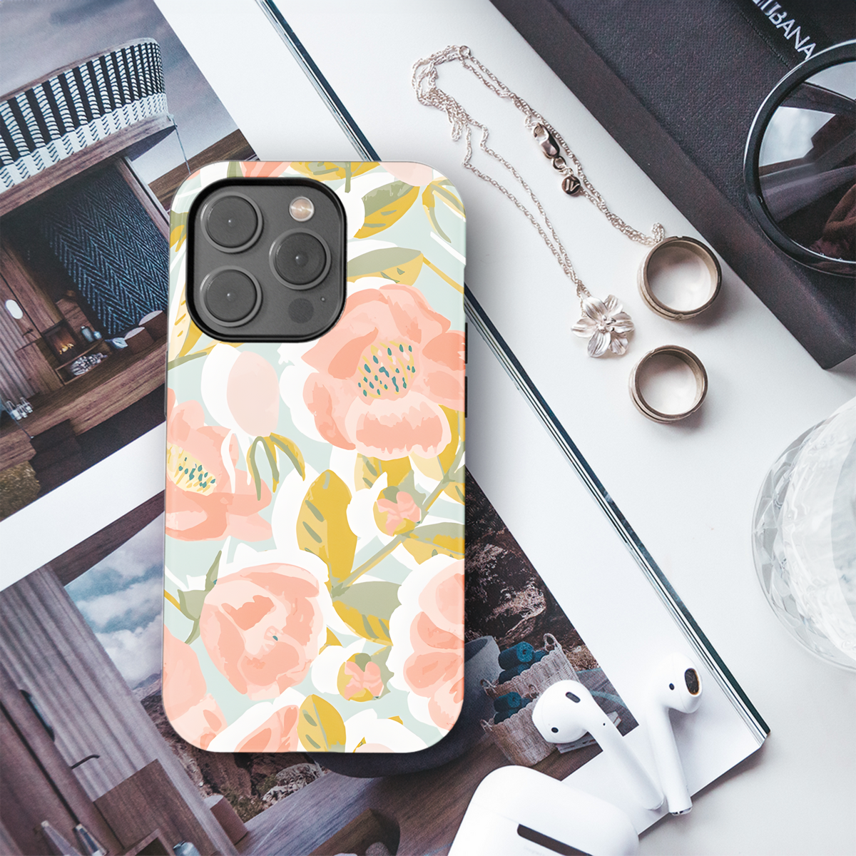 Vintage Watercolour Bloom Phone Case iPhone Samsung Cover Pixel 2433 - Image 3