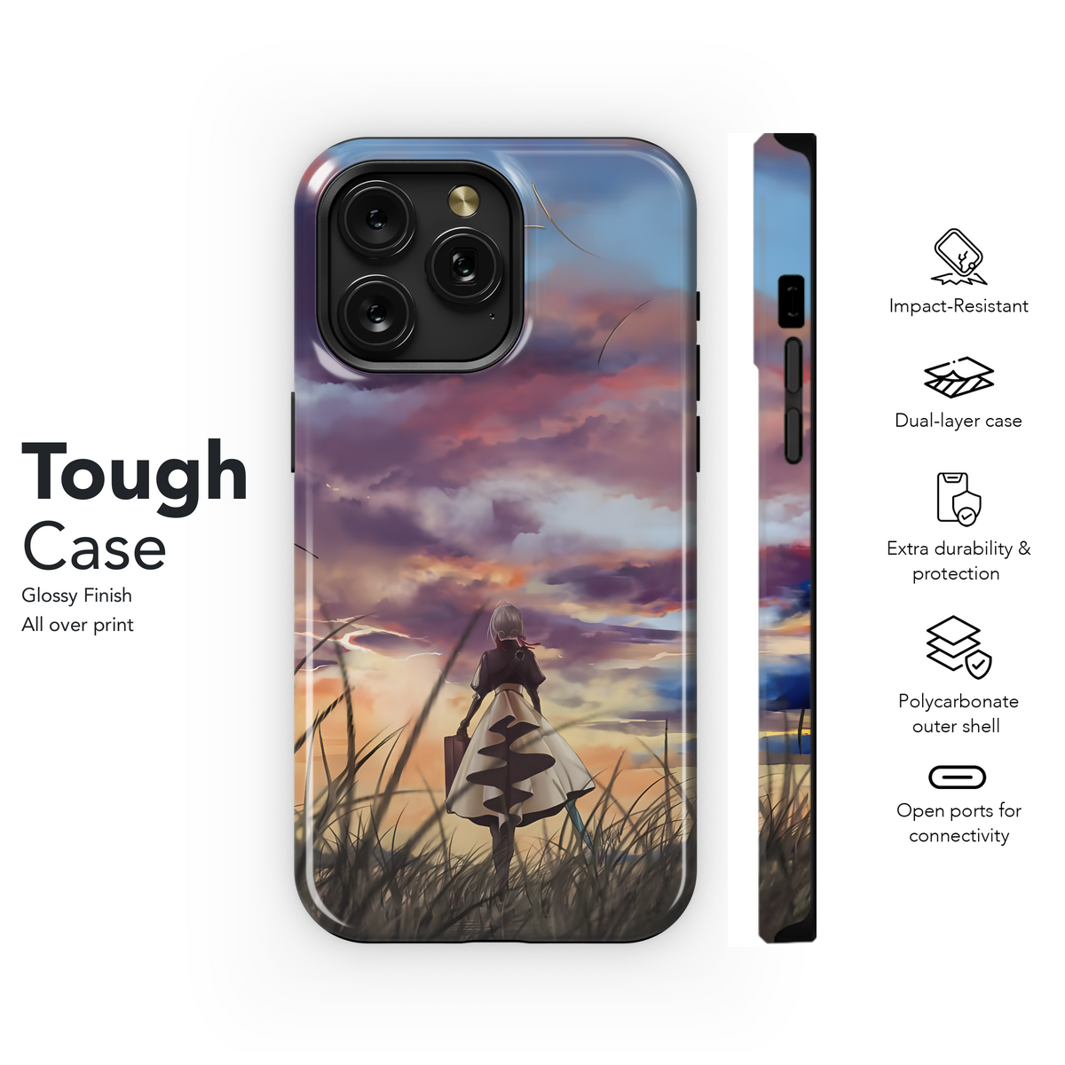 Violet Evergarden Aesthetic Phone Case iPhone Samsung Cover Pixel 4040 - Image 6