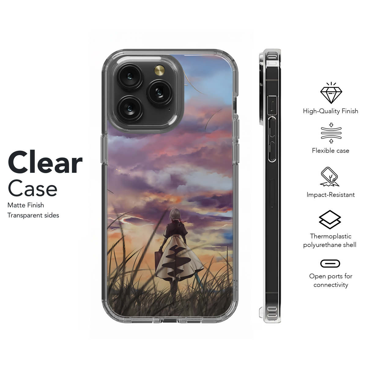 Violet Evergarden Aesthetic Phone Case iPhone Samsung Cover Pixel 4040 - Image 8