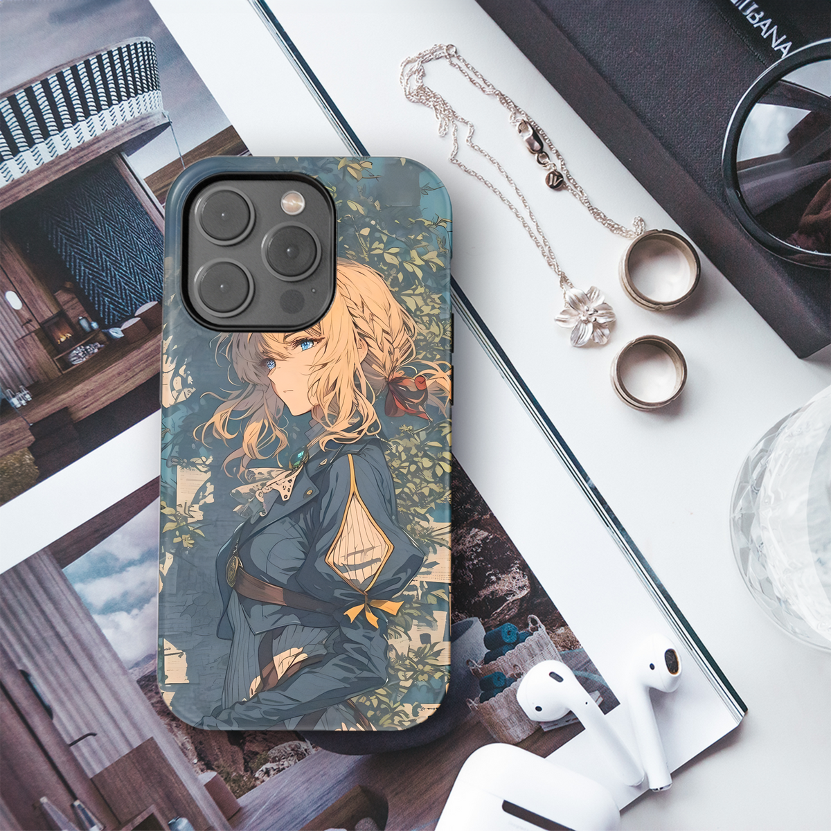 Violet Evergarden Anime Art
 Phone Case iPhone Samsung Cover Pixel 4038 - Image 3