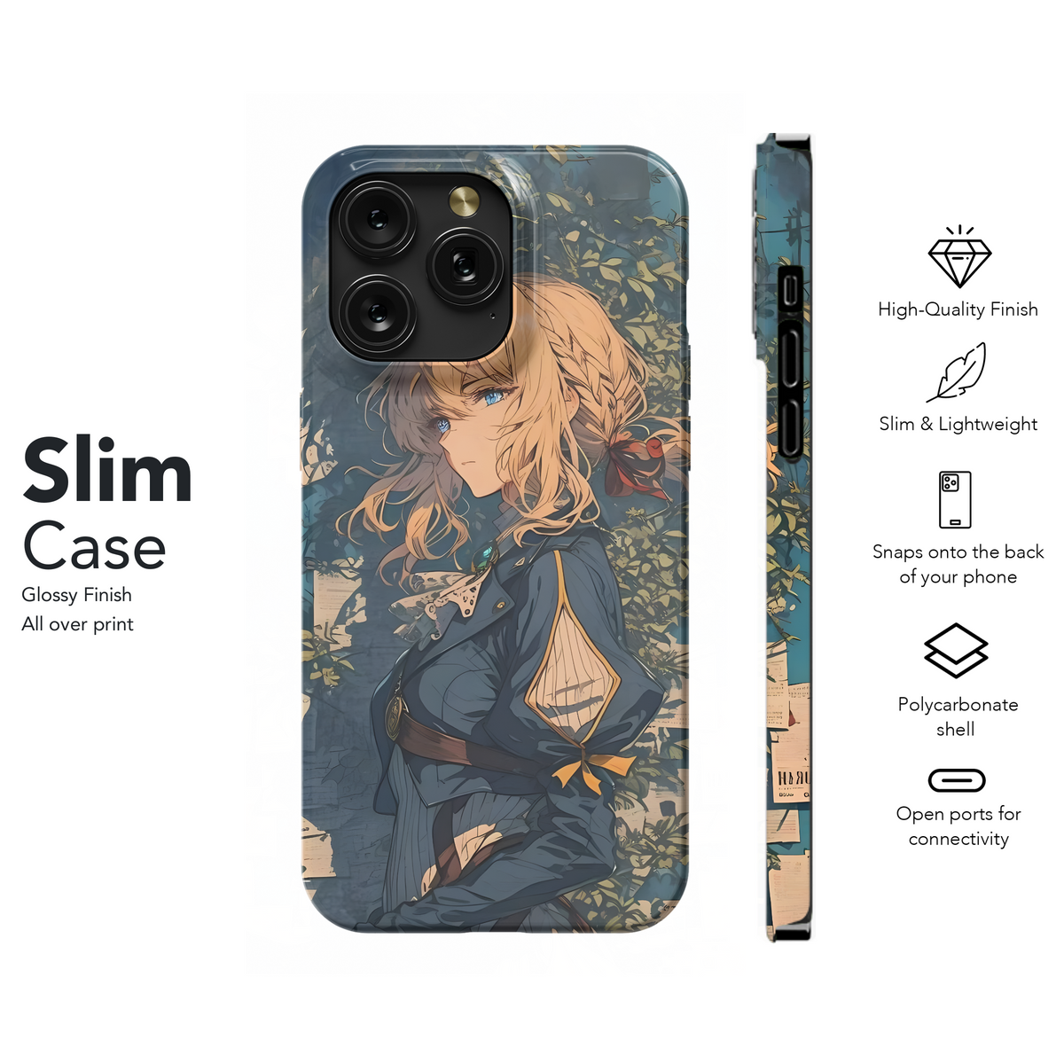 Violet Evergarden Anime Art
 Phone Case iPhone Samsung Cover Pixel 4038 - Image 7