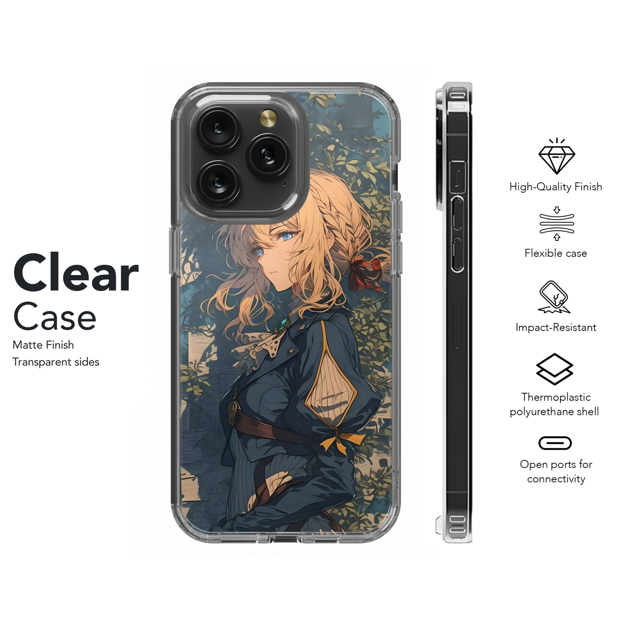 Violet Evergarden Anime Art
 Phone Case iPhone Samsung Cover Pixel 4038 - Image 8