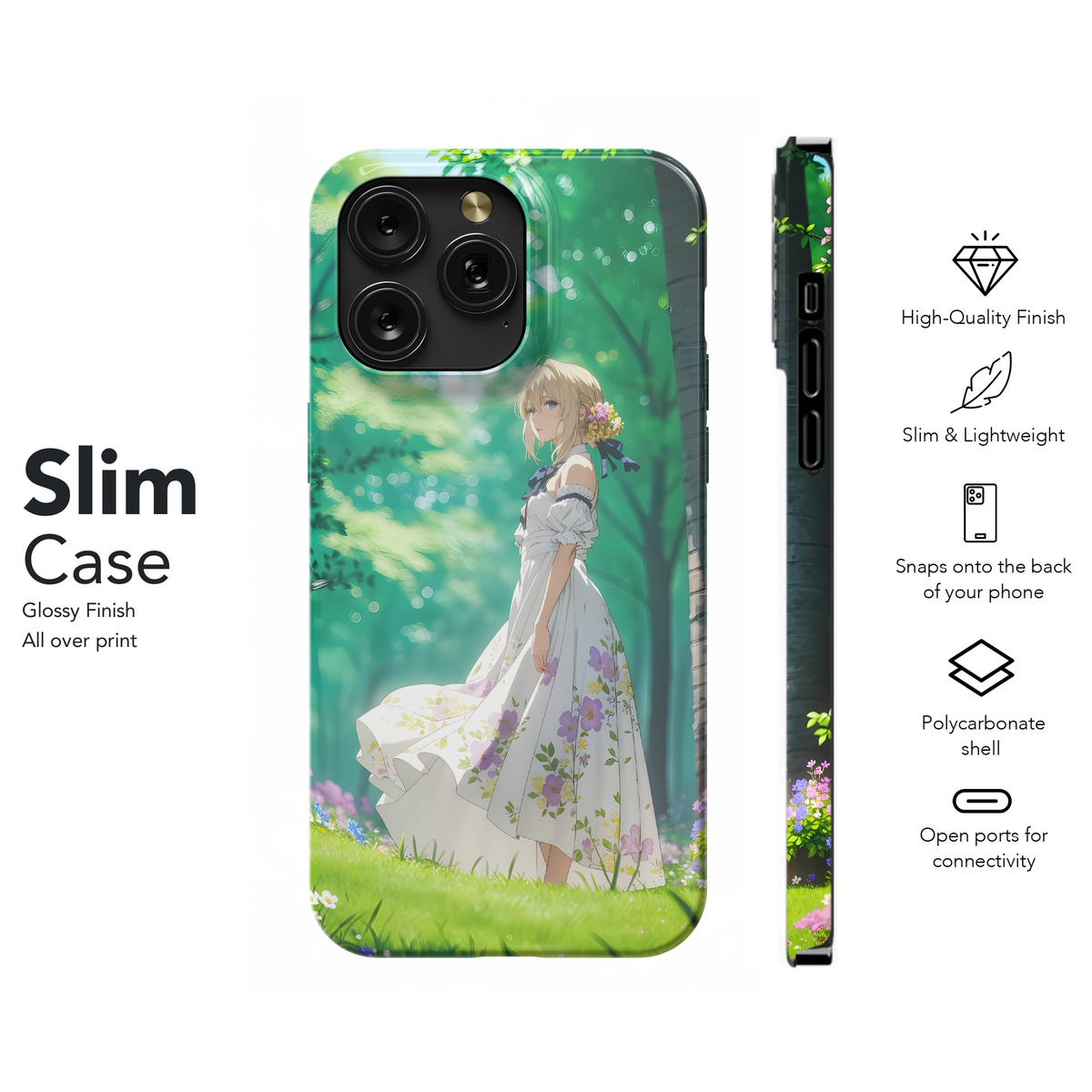 Violet Evergarden Anime Art Phone Case iPhone Samsung Cover Pixel 4041 - Image 7