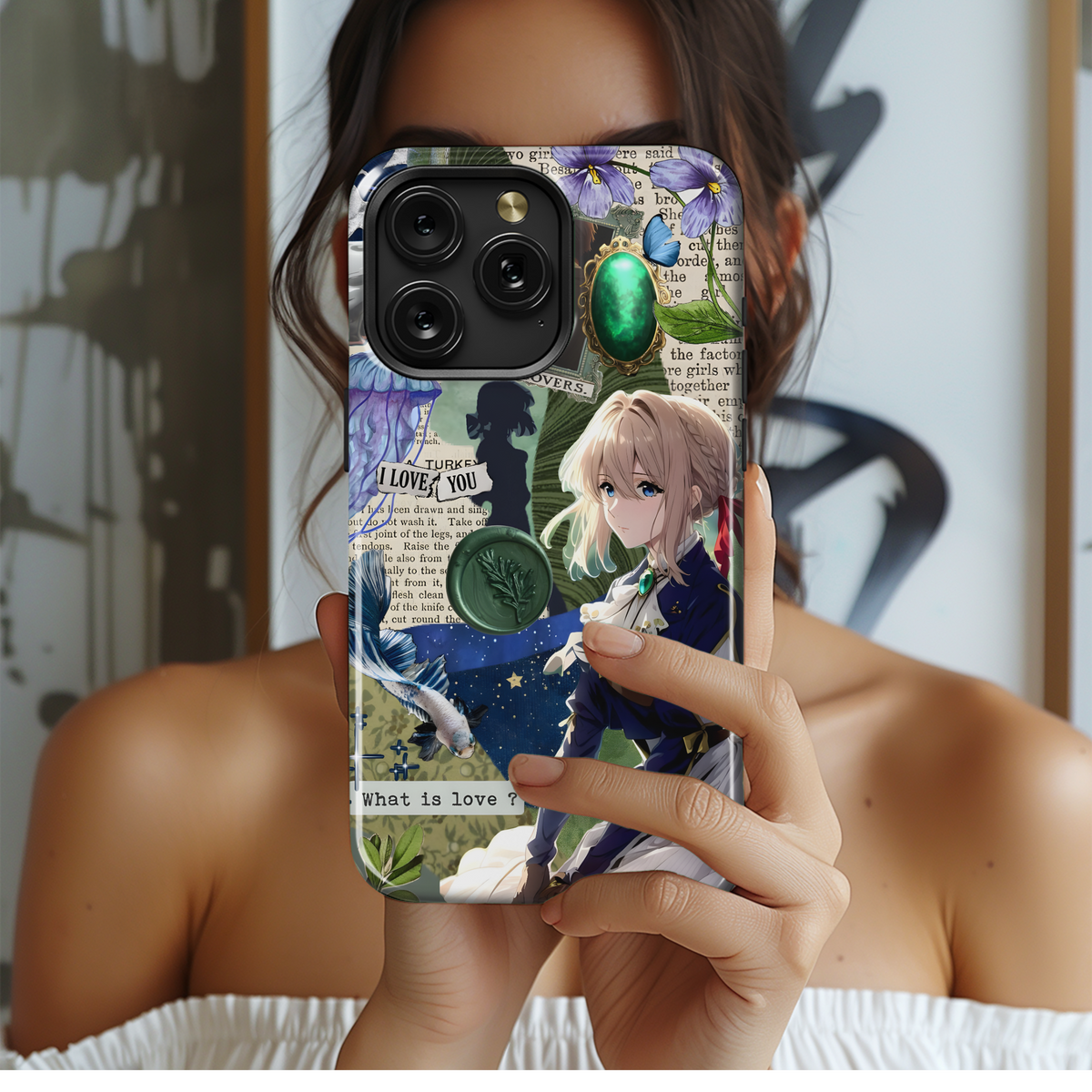 Violet Evergarden Anime Art Phone Case iPhone Samsung Cover Pixel 4043 - Image 2