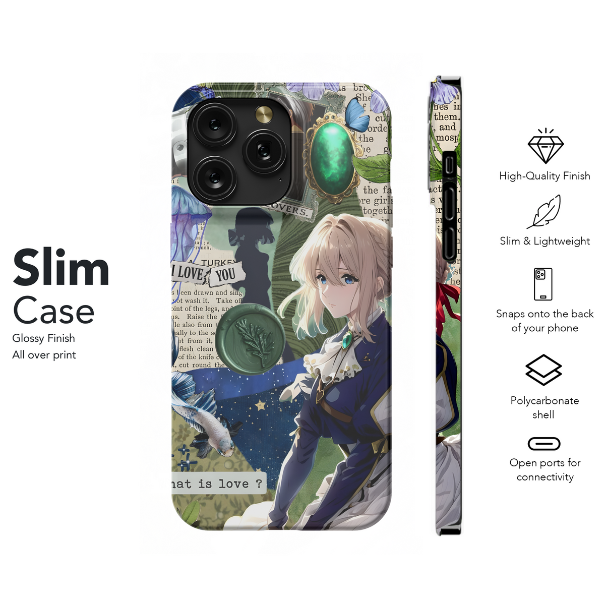 Violet Evergarden Anime Art Phone Case iPhone Samsung Cover Pixel 4043 - Image 7