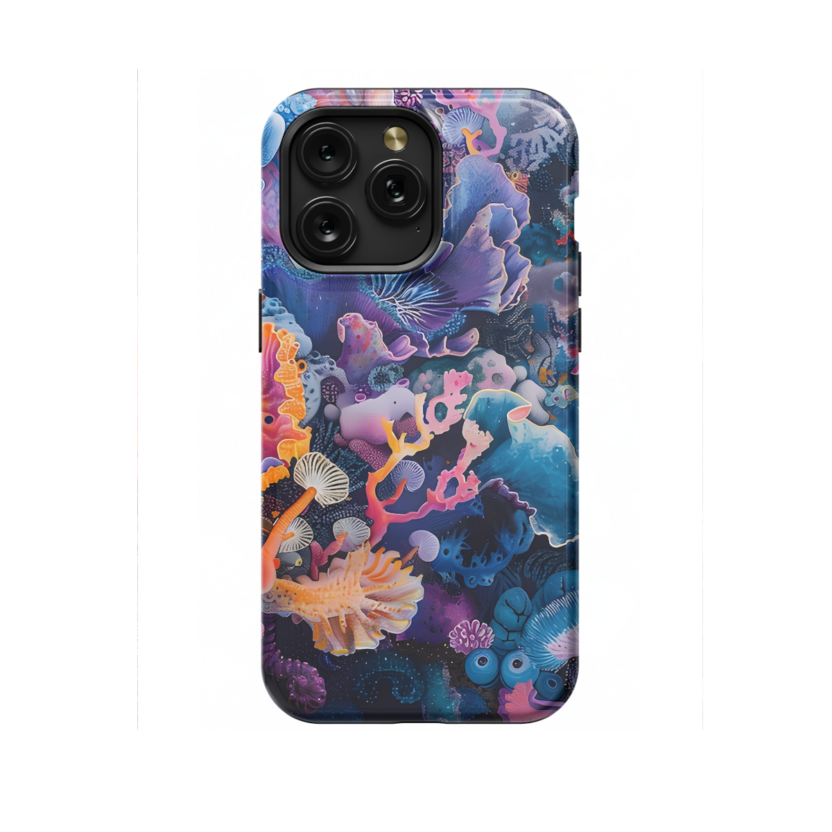 Watercolor Abstract Coral Reef Phone Case iPhone Samsung Cover Pixel 1187 - Image 1