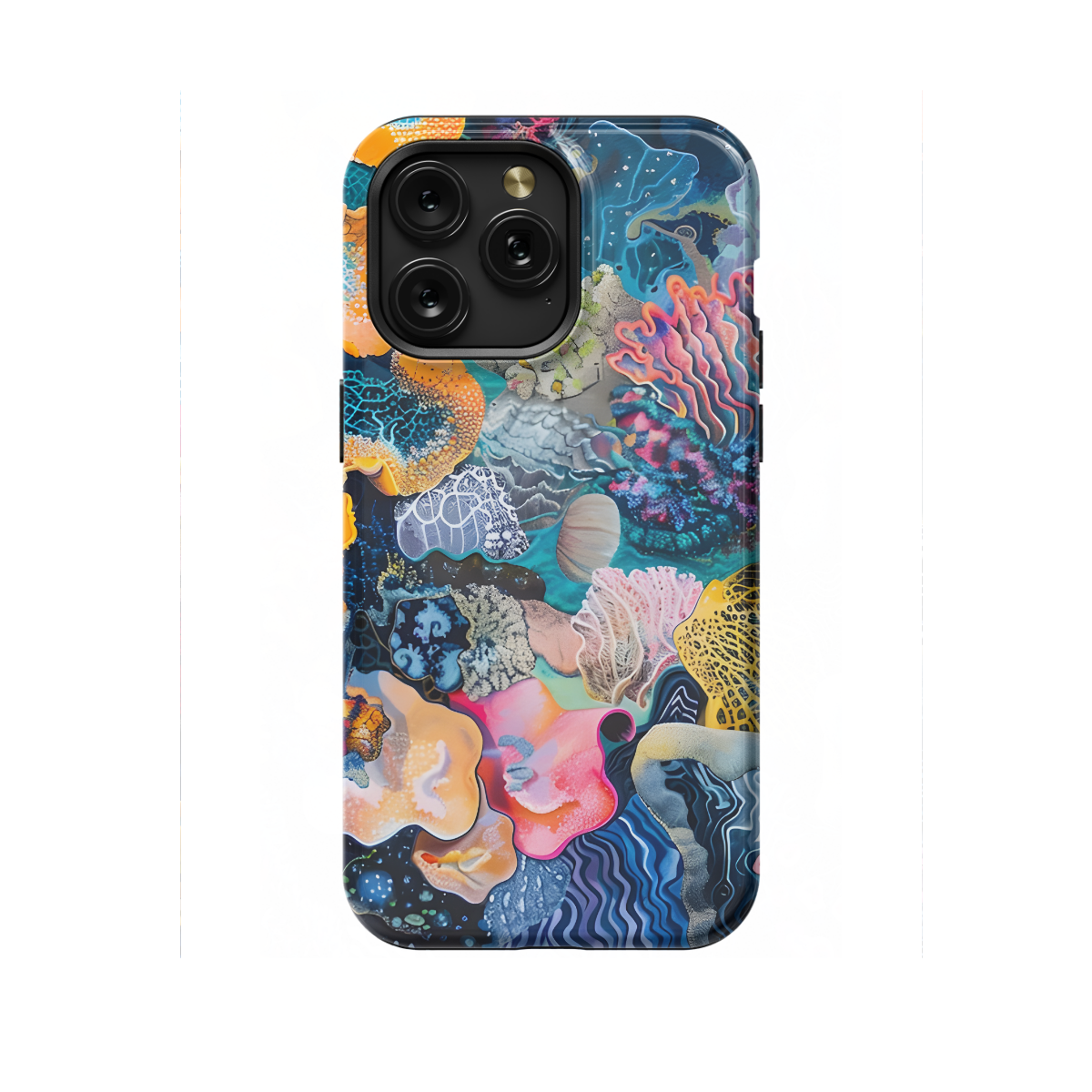 Watercolor Abstract Coral Reef Phone Case iPhone Samsung Cover Pixel 1188 - Image 1