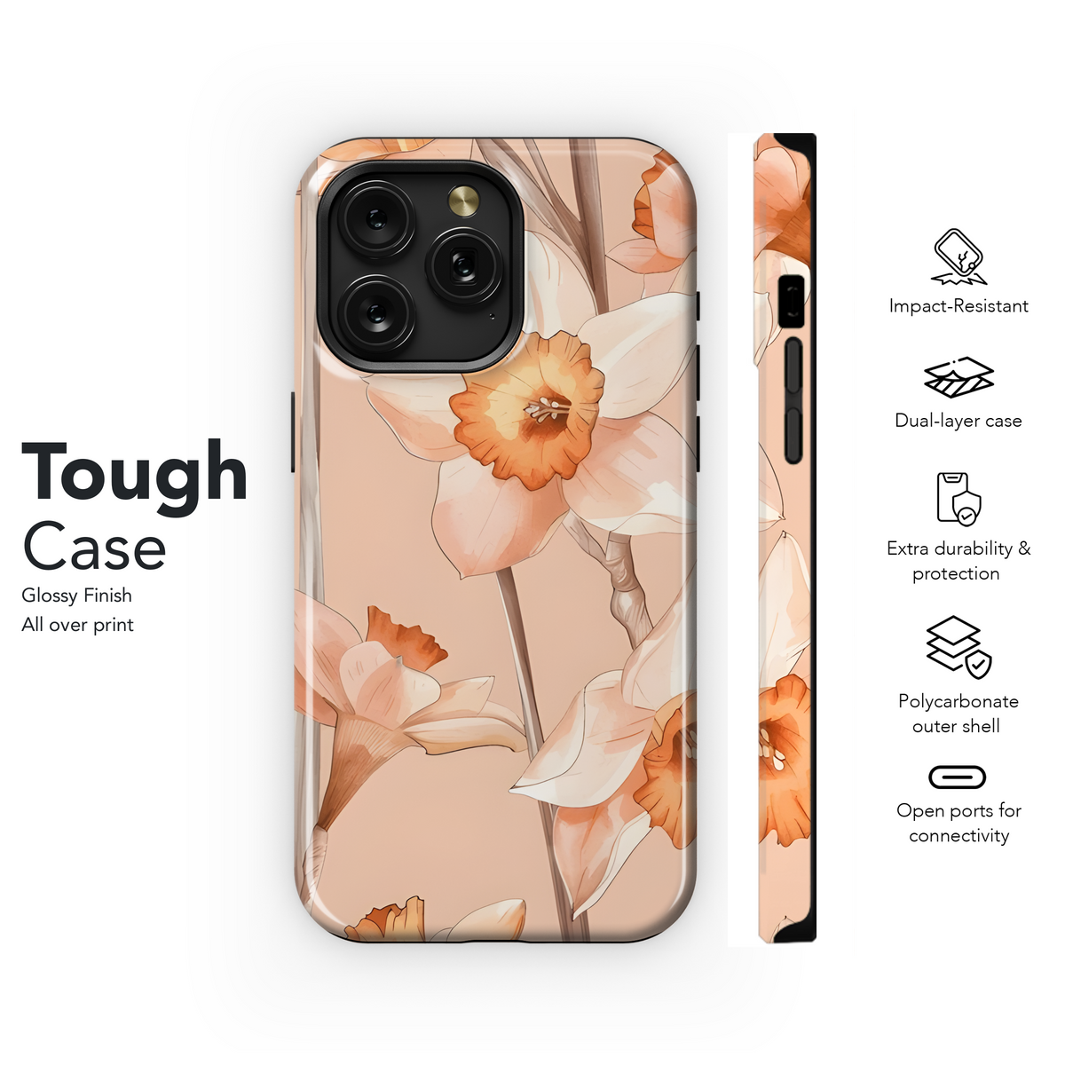 Watercolor Abstract Floral Phone Case iPhone Samsung Cover Pixel 2577 - Image 6