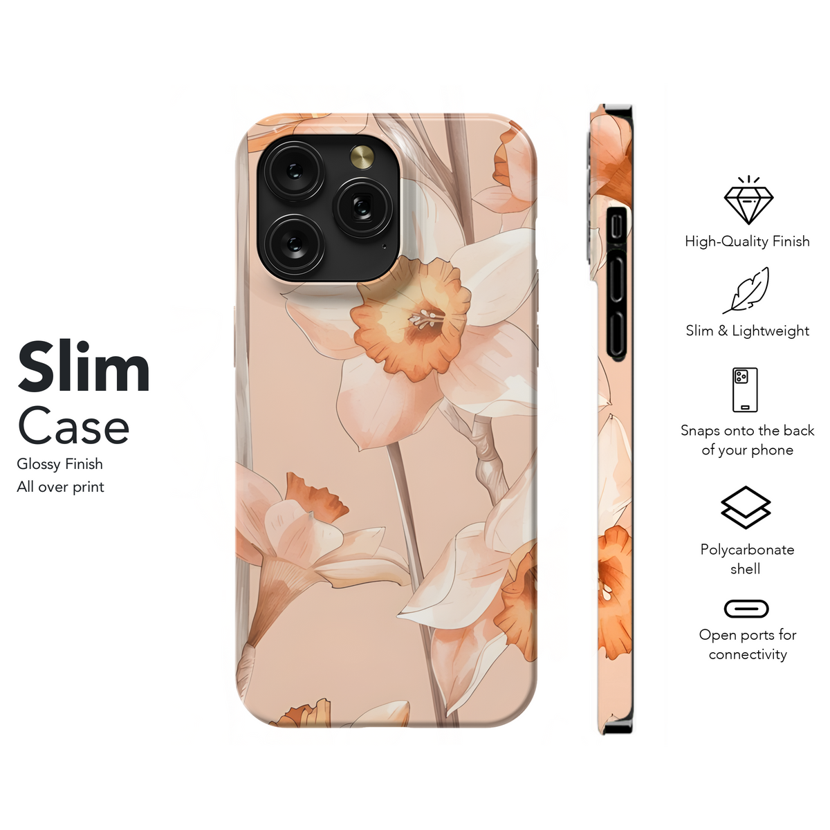 Watercolor Abstract Floral Phone Case iPhone Samsung Cover Pixel 2577 - Image 7