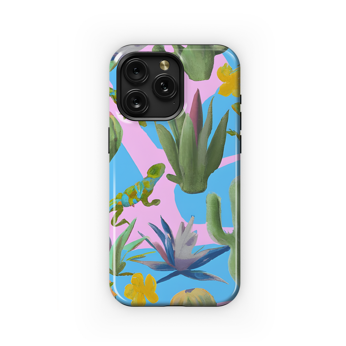 Watercolor Cactus Desert Phone Case iPhone Samsung Cover Pixel 3526 - Image 1