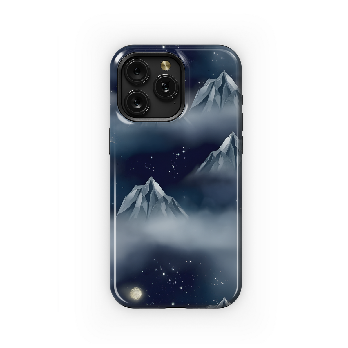 Watercolor Dreamy Mountains and Bears Phone Case iPhone Samsung Cover Pixel 3485 - Image 1