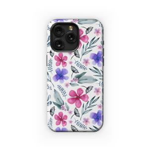 Watercolor Floral Garden Design Phone Case iPhone Samsung Cover Pixel 5218 - Image 1