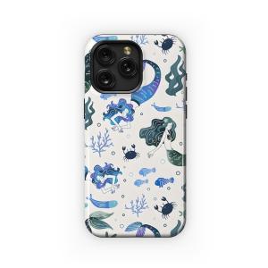 Watercolor Mermaid Pattern Phone Case iPhone Samsung Cover Pixel 5183 - Image 1