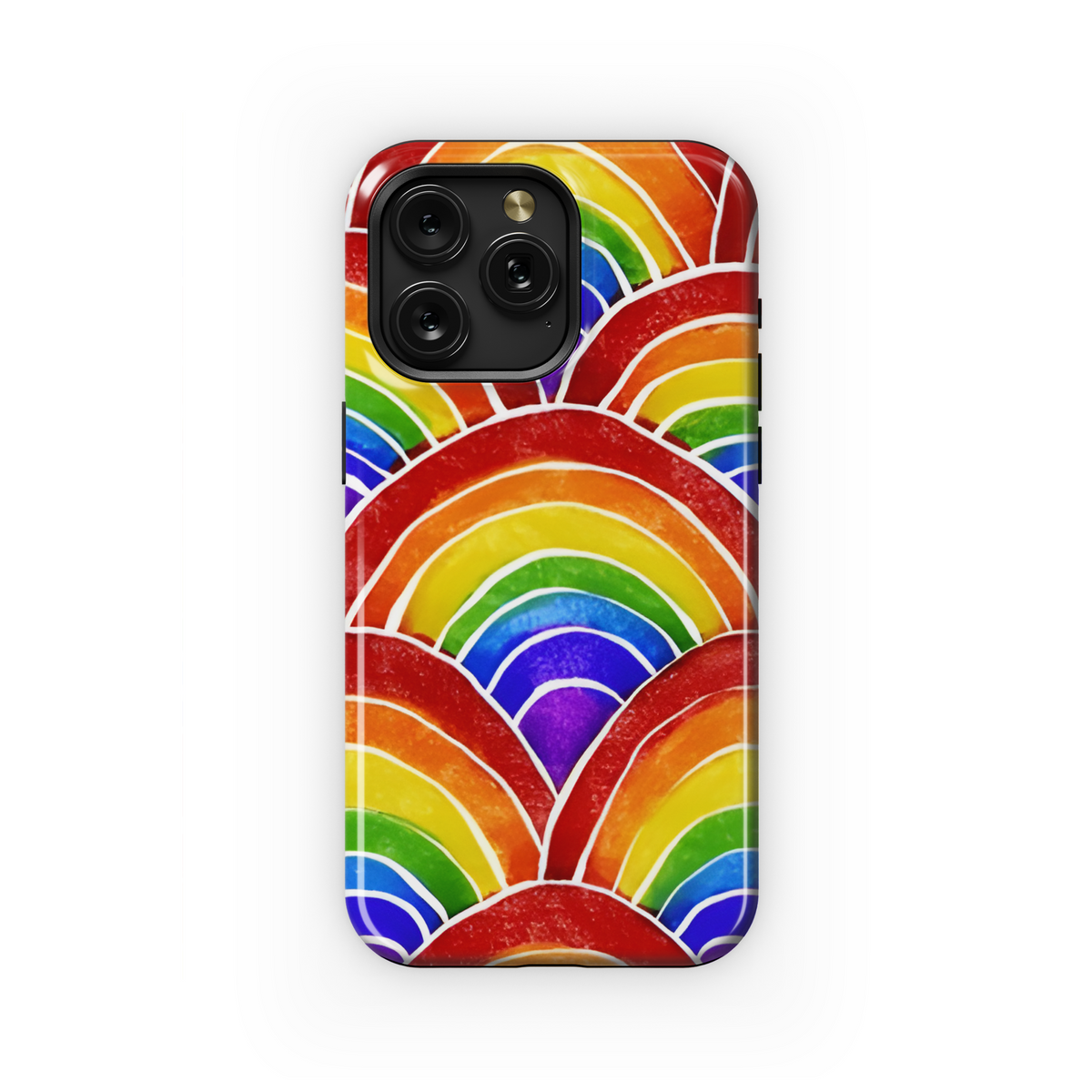 Watercolor Rainbow LGBTQ Phone Case iPhone Samsung Cover Pixel 3867 - Image 1