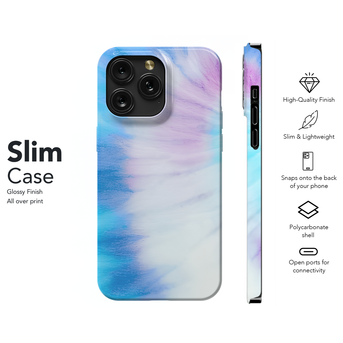 Watercolor Tie Dye Phone Case iPhone Samsung Cover Pixel 3812 - Image 7