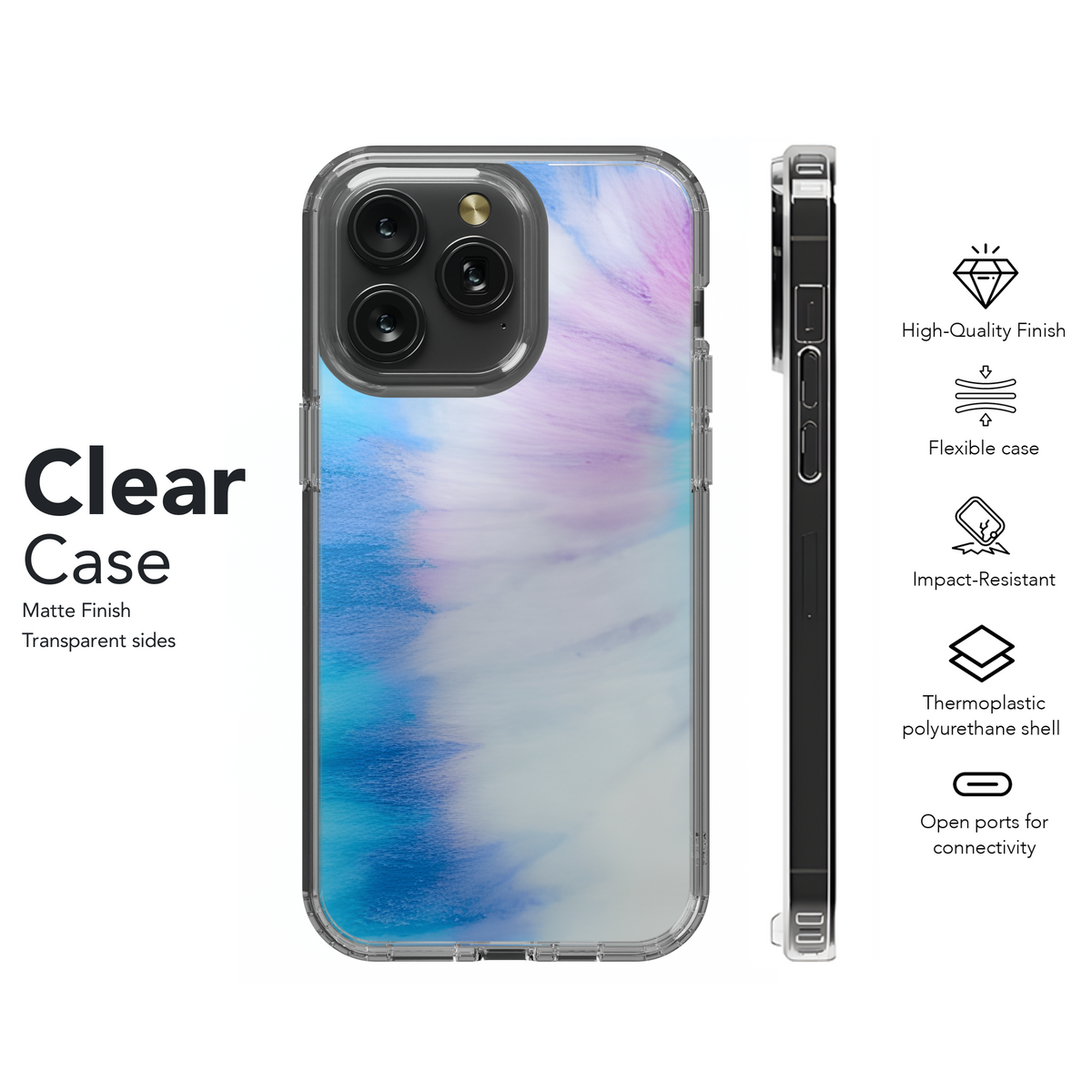 Watercolor Tie Dye Phone Case iPhone Samsung Cover Pixel 3812 - Image 8