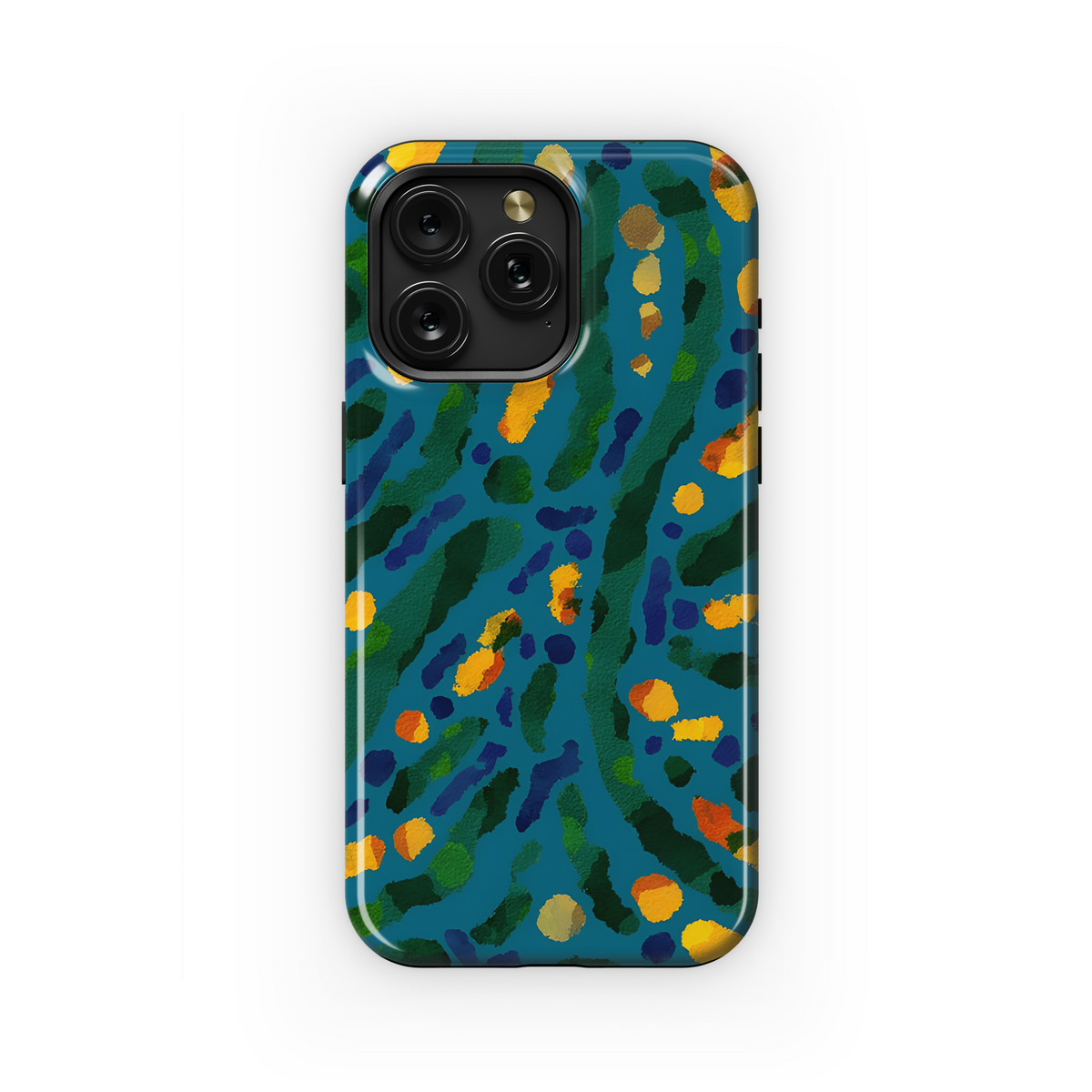 Watercolor Zebra Stripes Geometric Phone Case iPhone Samsung Cover Pixel 3265 - Image 1