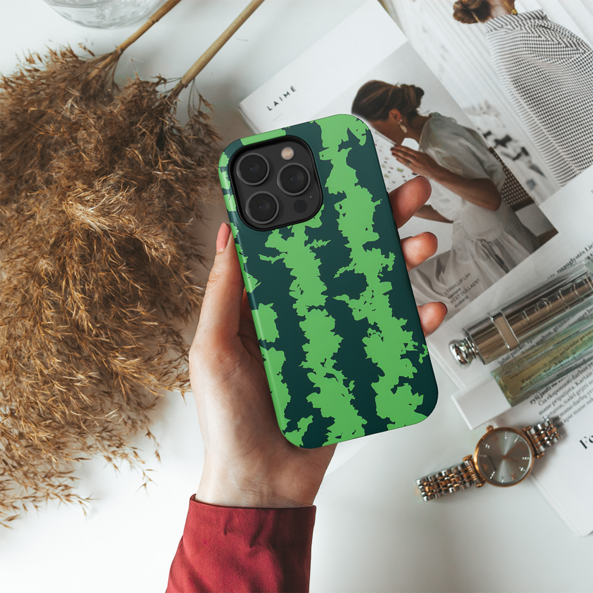 Watermelon Stripes Phone Case iPhone Samsung Cover Pixel 2646 - Image 4