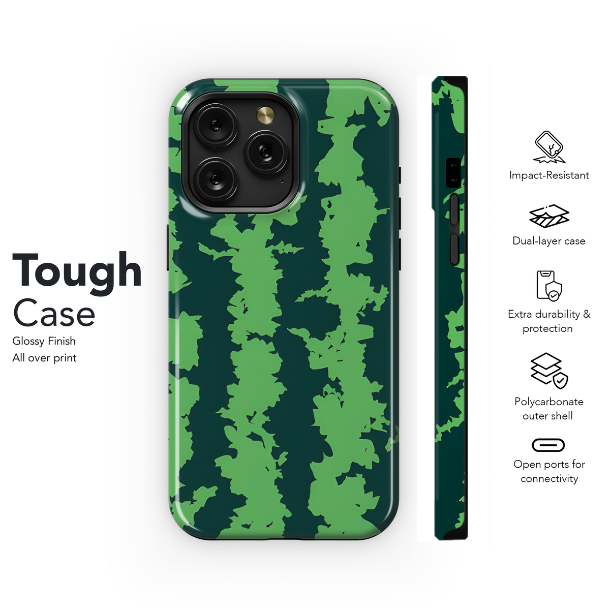 Watermelon Stripes Phone Case iPhone Samsung Cover Pixel 2646 - Image 6