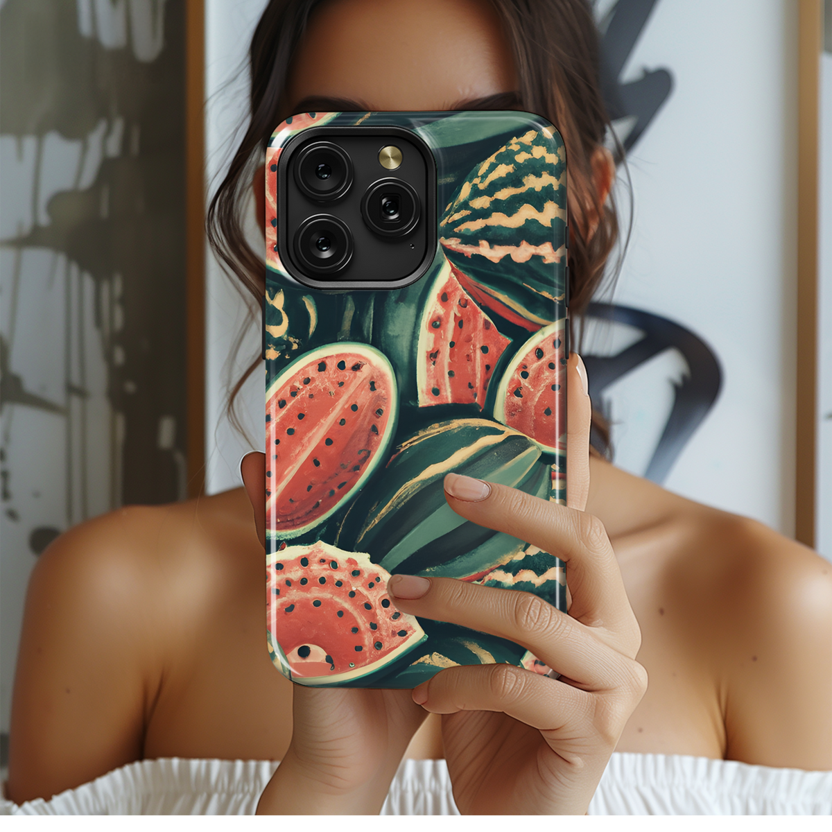 Watermelon Vintage Style Phone Case iPhone Samsung Cover Pixel 3393 - Image 2