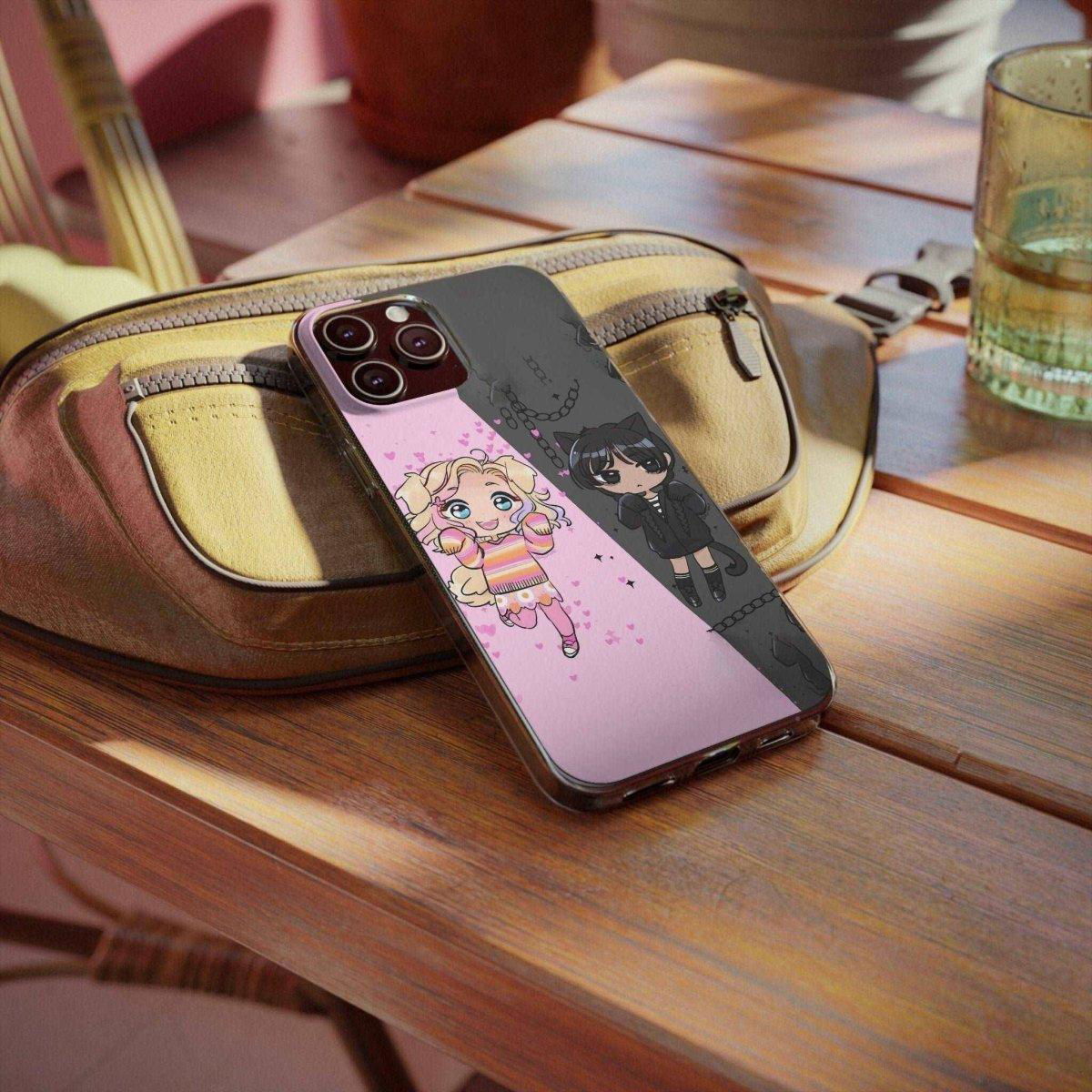 Wednesday and Enid, Sunshine and Midnight Window Phone Case Cover 2 - Image 1