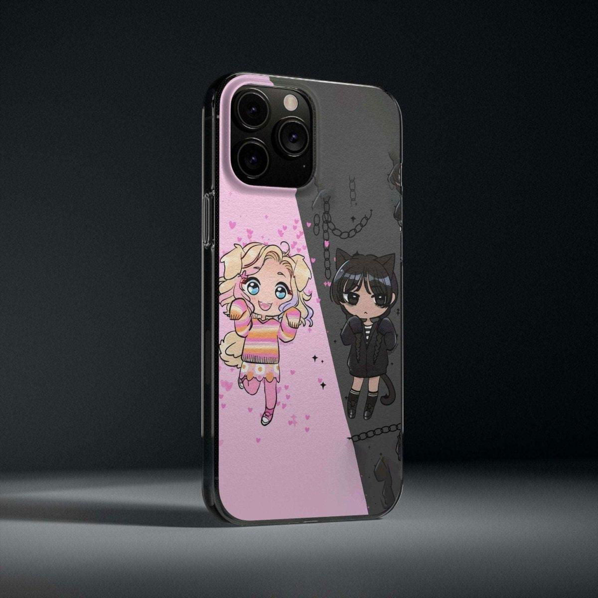 Wednesday and Enid, Sunshine and Midnight Window Phone Case Cover 2 - Image 2