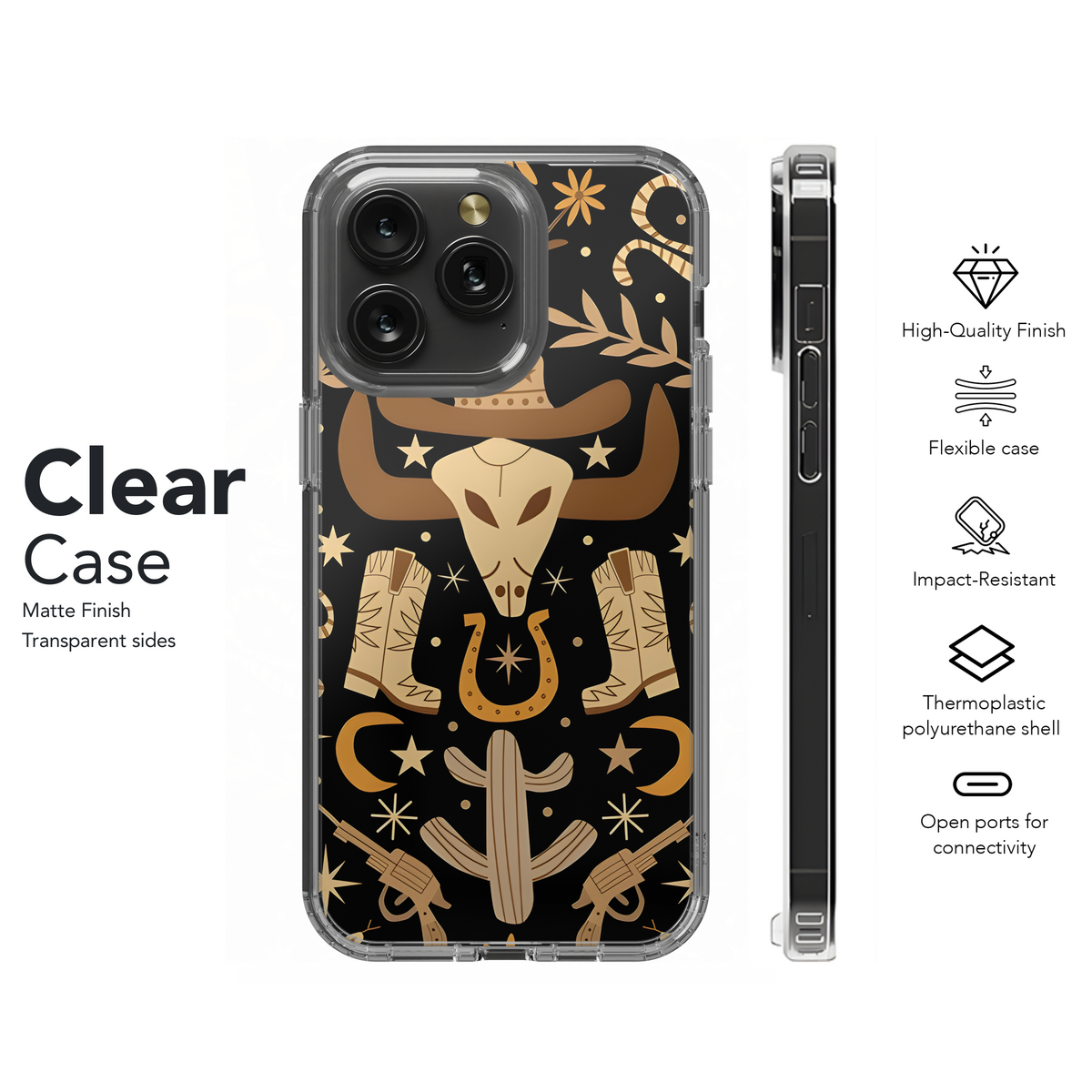 Western Boho Cowboy Phone Case iPhone Samsung Cover Pixel 3202 - Image 8