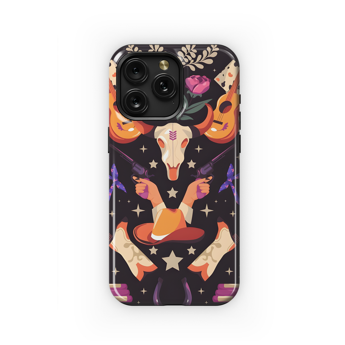 Western Cowboy Phone Case iPhone Samsung Cover Pixel 3204 - Image 1