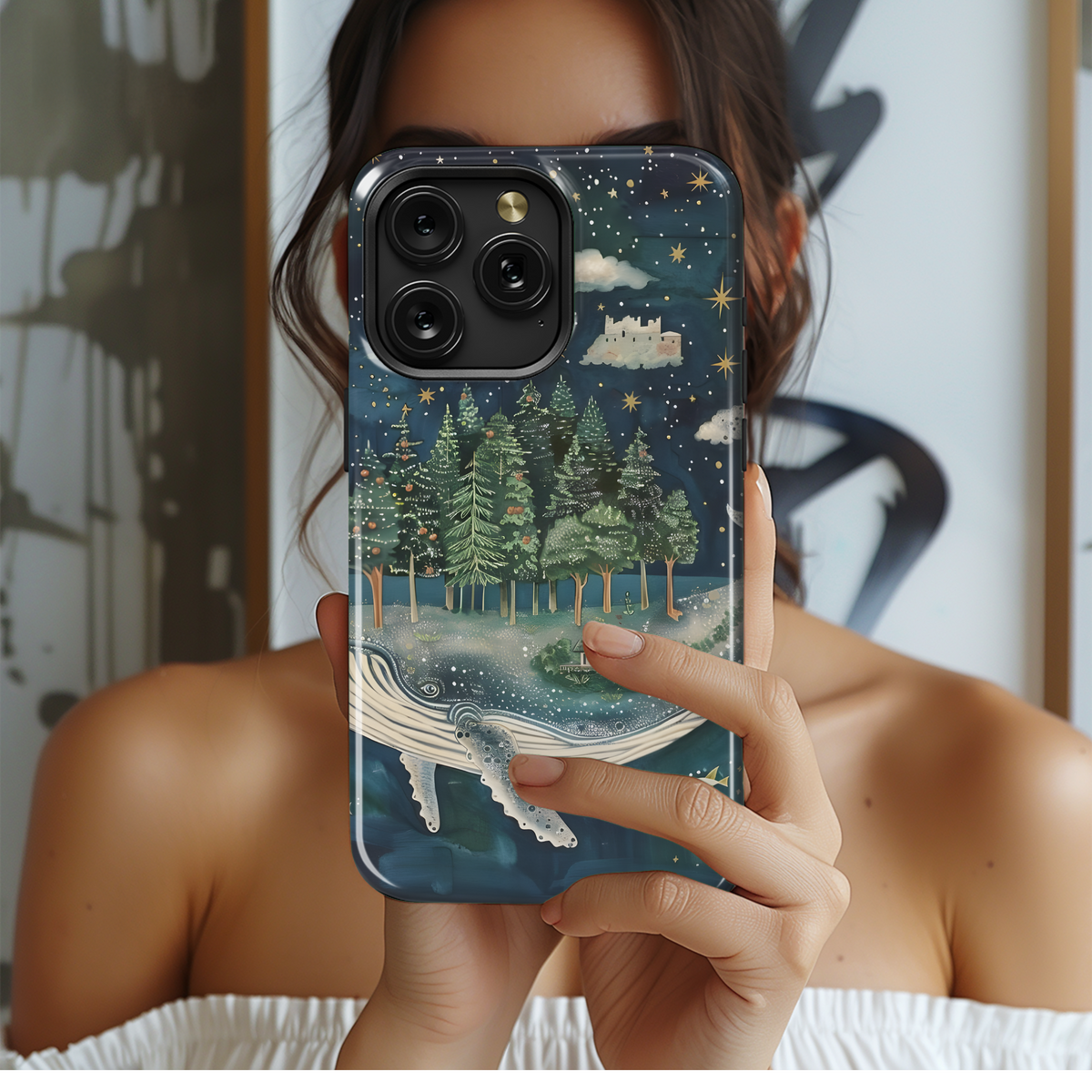 Whale Island Dreamscape
 Phone Case iPhone Samsung Cover Pixel 4137 - Image 2