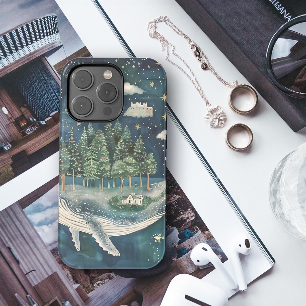 Whale Island Dreamscape
 Phone Case iPhone Samsung Cover Pixel 4137 - Image 3