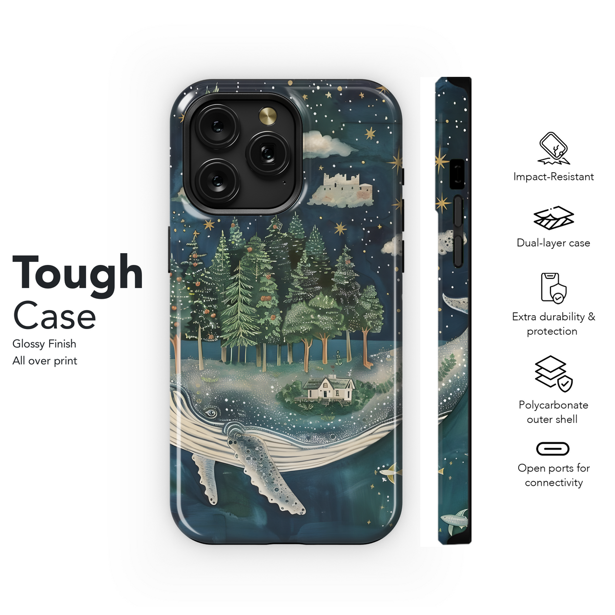 Whale Island Dreamscape
 Phone Case iPhone Samsung Cover Pixel 4137 - Image 6