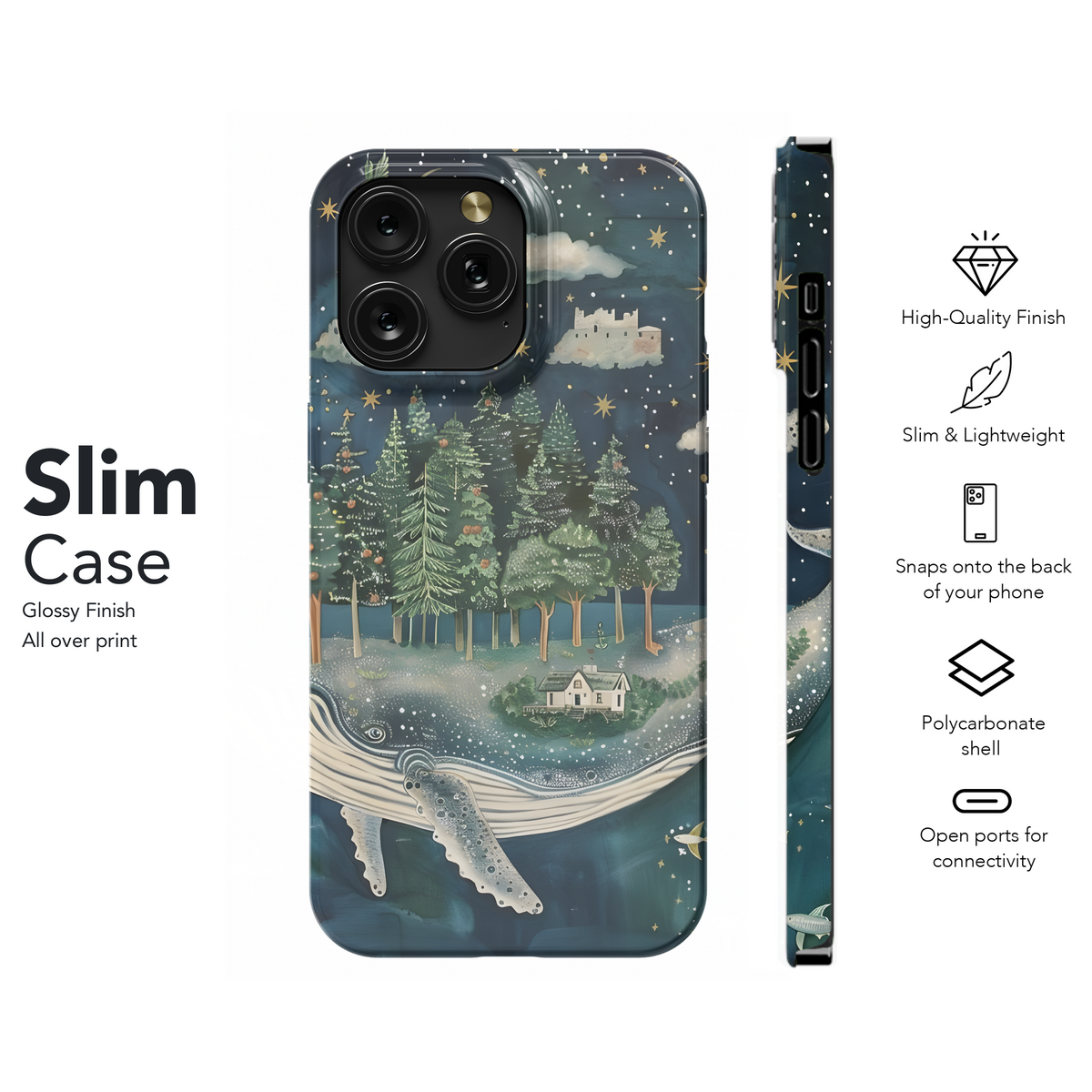 Whale Island Dreamscape
 Phone Case iPhone Samsung Cover Pixel 4137 - Image 7