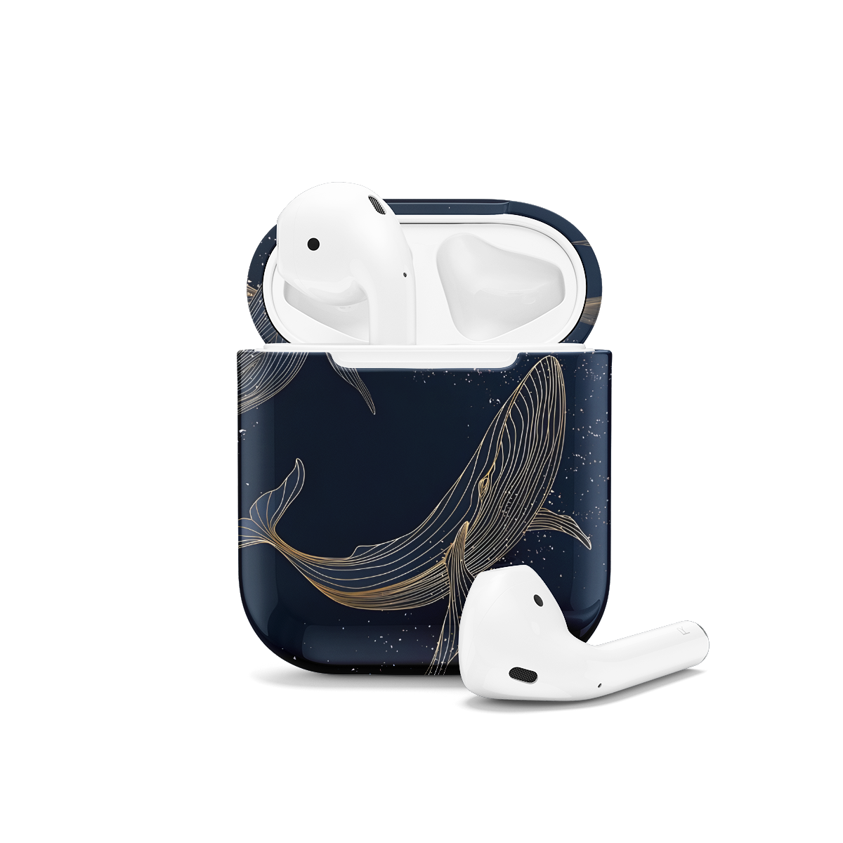 Whale Ocean Animal AirPods Case AirPods Pro AirPods Pro 2 AirPods 3 AirPods 2 Glossy 1708 - Image 1