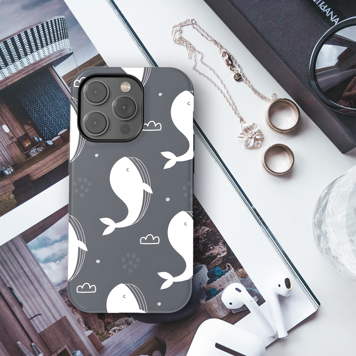 Whale Phone Case iPhone Samsung Cover Pixel 2665 - Image 3