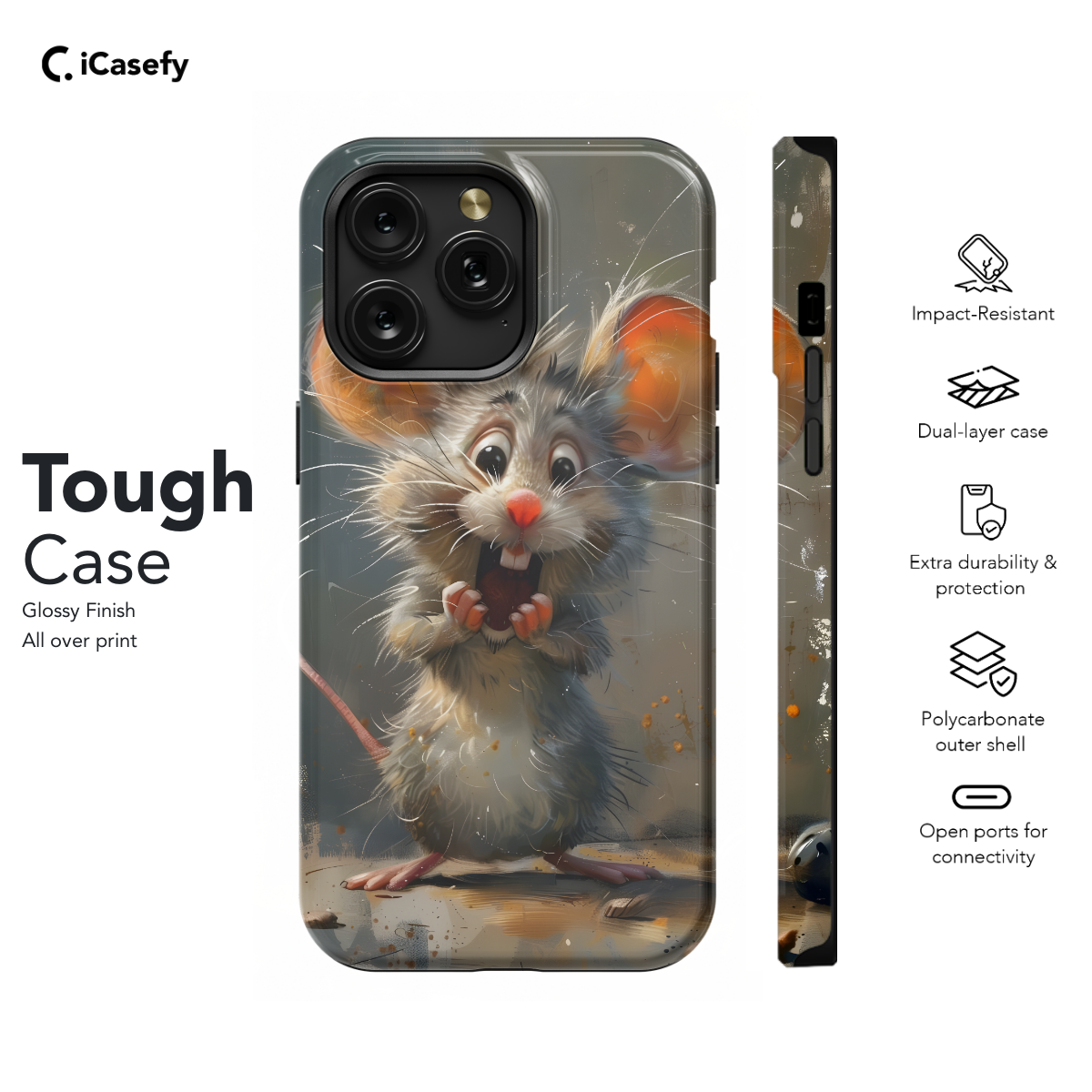 Whimsical Mouse Phone Case iPhone Samsung Pixel & More 488 - Image 5