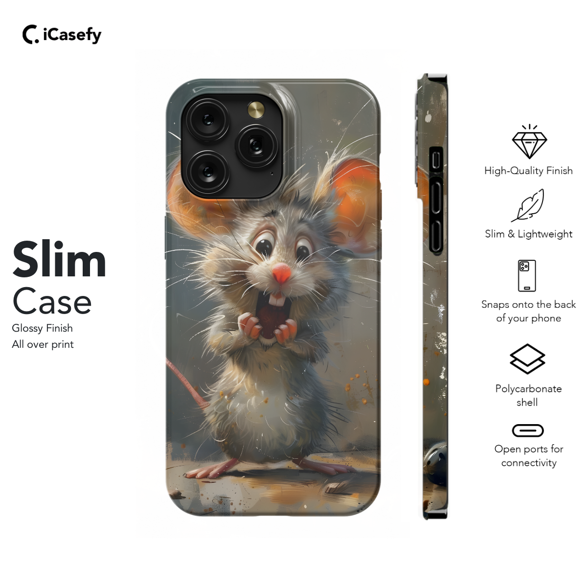 Whimsical Mouse Phone Case iPhone Samsung Pixel & More 488 - Image 6