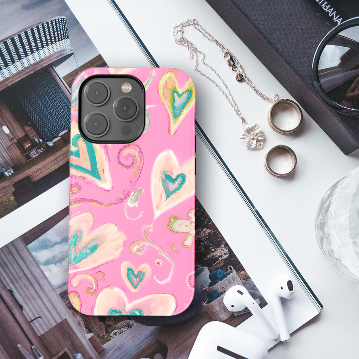 Whimsical Valentine's Day Phone Case iPhone Samsung Cover Pixel 3095 - Image 3