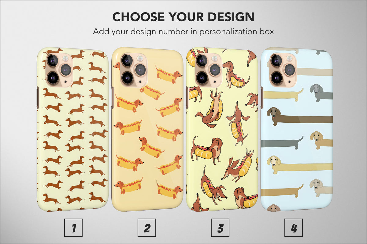 Wiener Sausage Dog Phone Case Animal Aesthetic Cover - Image 1